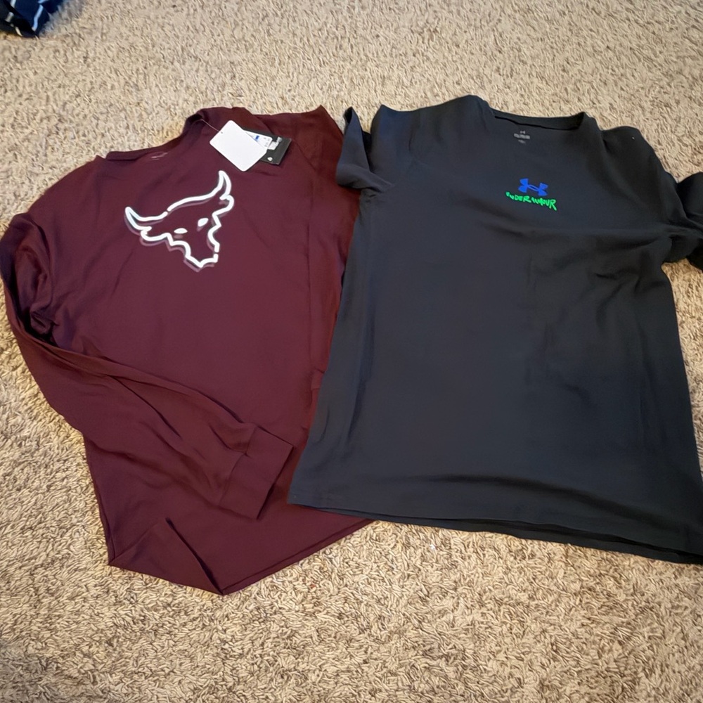 Maroon and Black Shirts